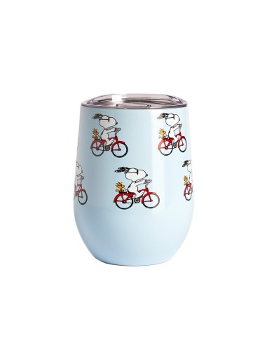 Vaso térmico con tapa 300 ml Snoopy Bici