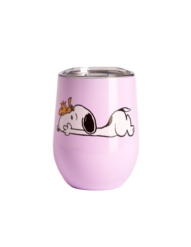 Vaso térmico con tapa 300 ml Snoopy Tumbado