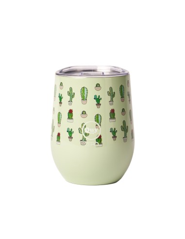 Vaso térmico con tapa 300 ml Cactus